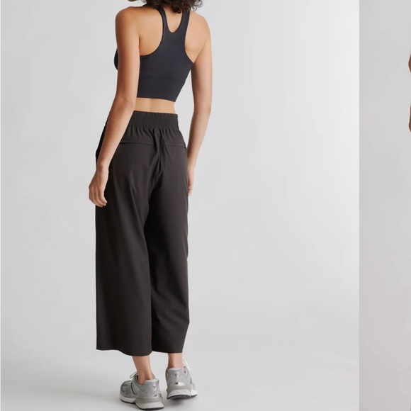 Black Wide Leg Performance Pants - Picture 3 of 5